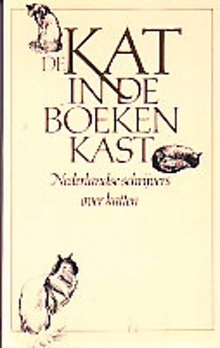 Kat in de boekenkast