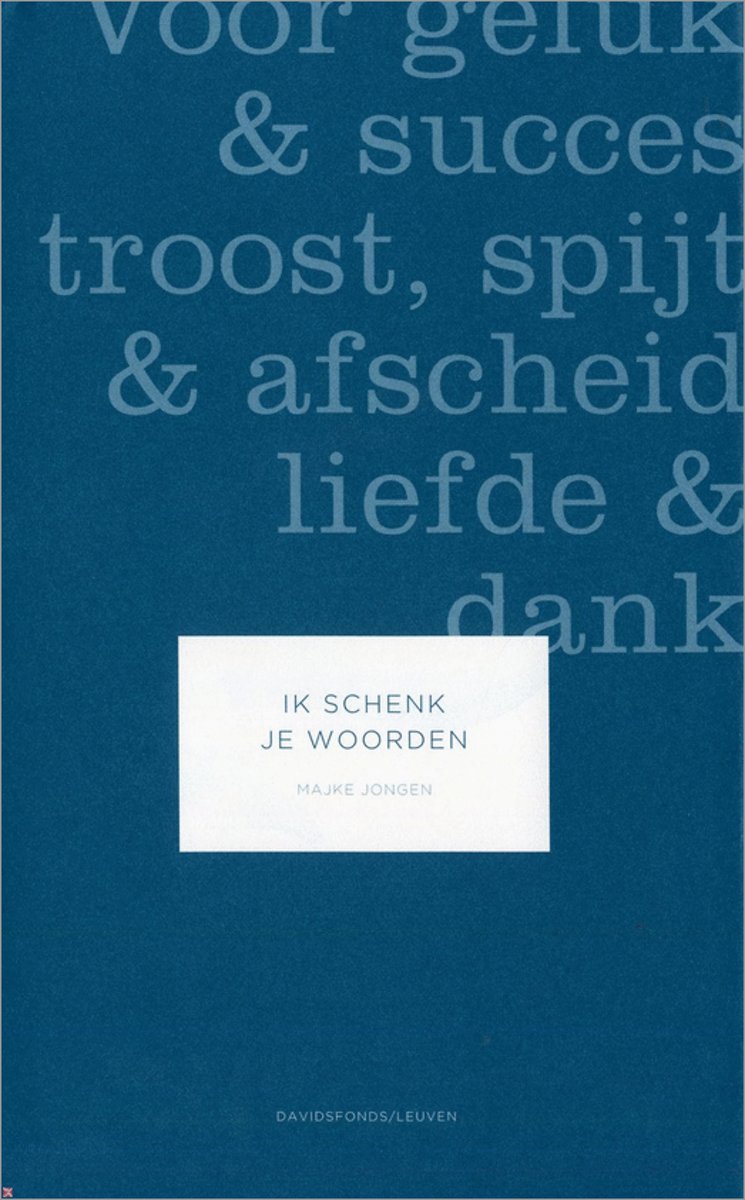 Ik Schenk Je Woorden