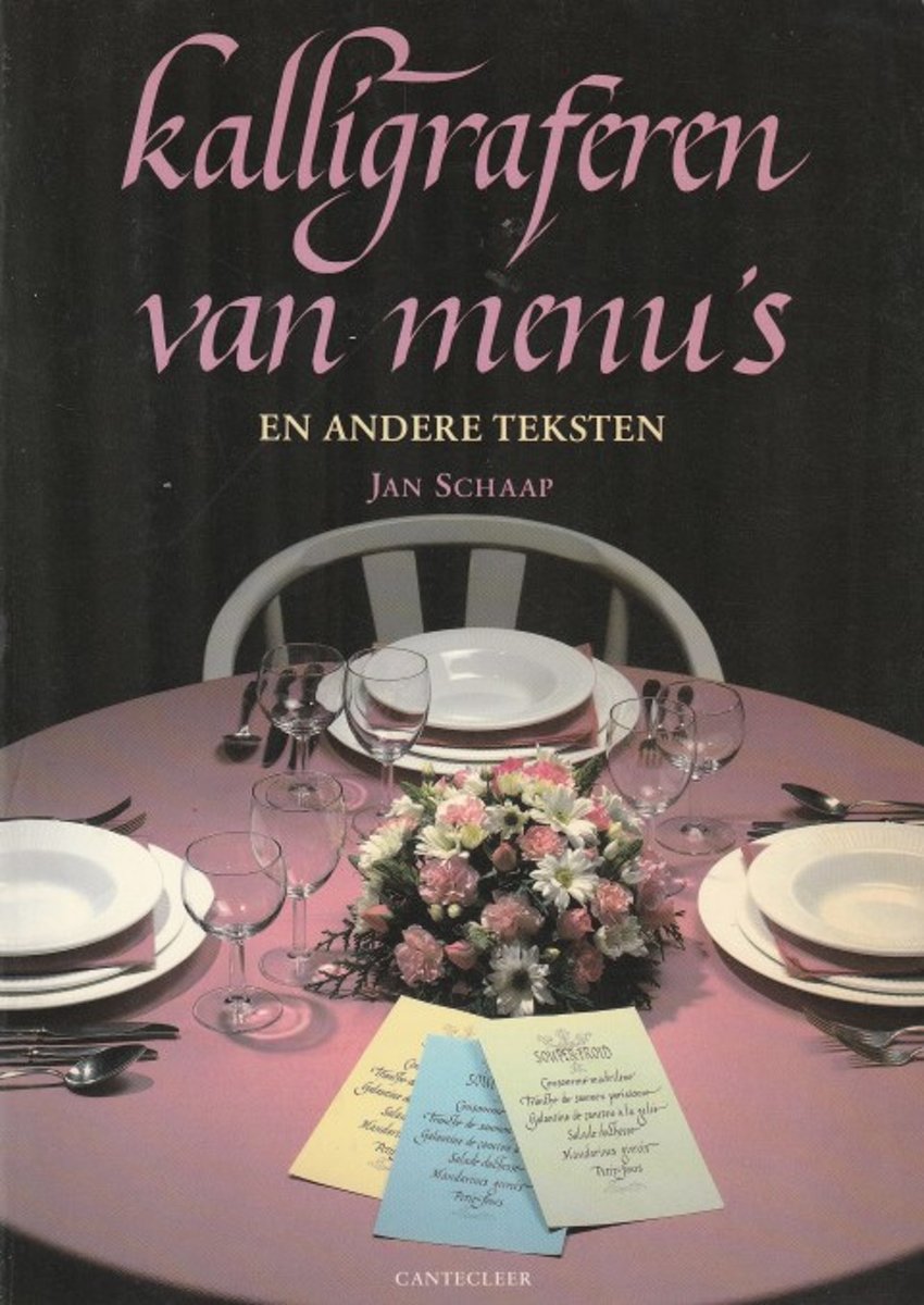 Kalligraferen van menu s